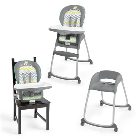 Ingenuity SmartClean Trio 3-in-1 High Chair - Slate easily adjusts from full-size high chair to booster seat to toddler chair to keep up with your. . Ingenuity 3 in 1 highchair